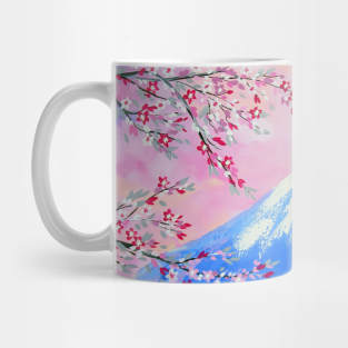 Fuji pink sunset Mug